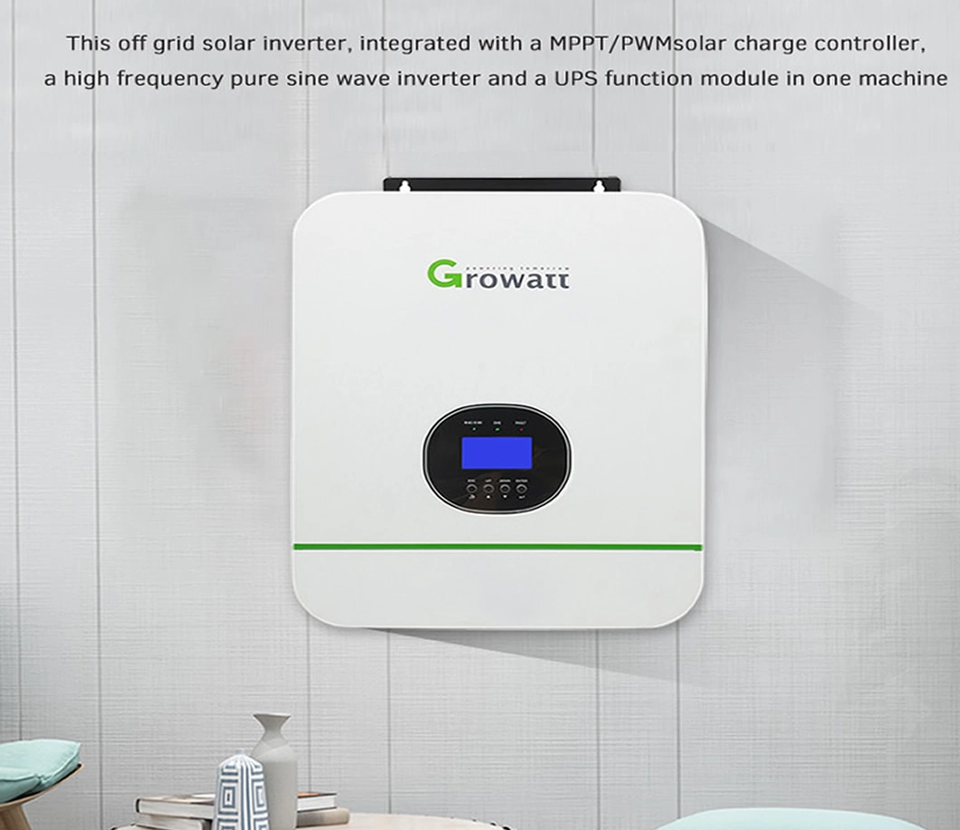 Growatt 2kw 3kw 5kw 6kw 7kw 8kw Pure Sine Wave off Grid Solar Inverter