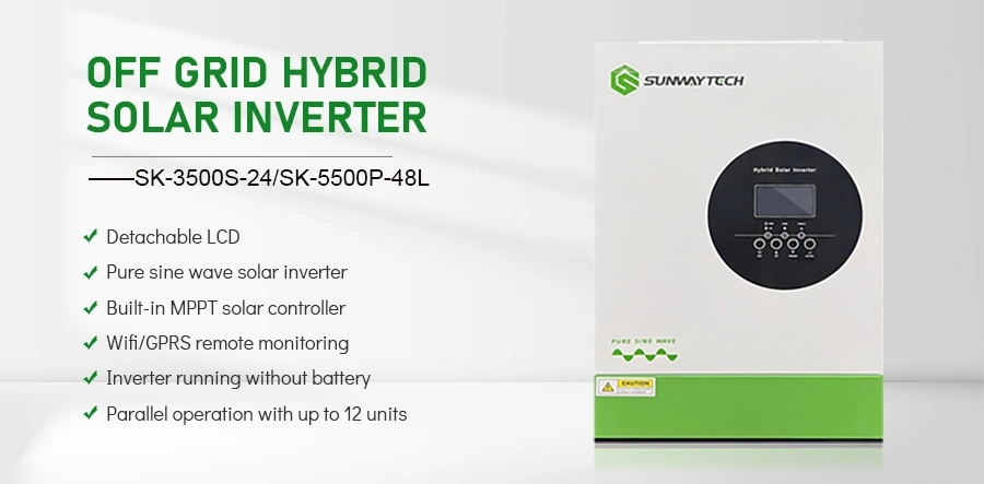 3.5kw 5.5kw Single Phase off Grid Grid-Connected Inverter Competitive Price Good Service WiFi High Quantity CE Certification for Home Use