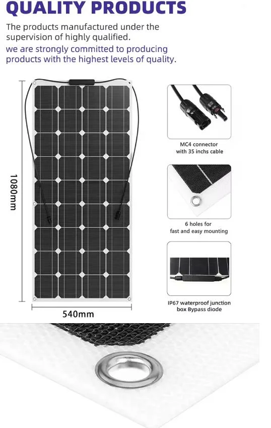 Wholesale Price Custom 10W 30W Mini Flexible Solar Panel Small Camping Monocrystalline Portable Solar Panels