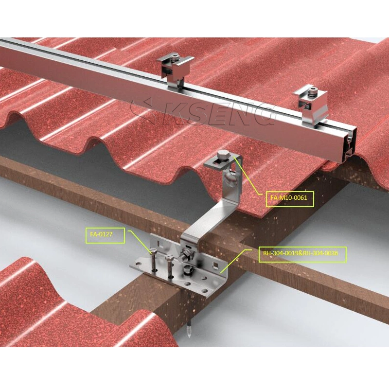 Fast Installation Tile Roof Solar Mounting System Solar Panel Bracket Tile Fixture Bracket Roof Mounting System