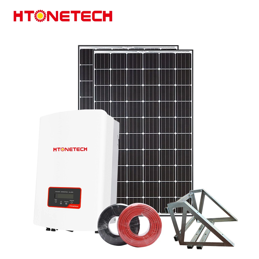 Htonetech 5kVA Hybrid Inverter Flexible Magnetic Backed Solar Panels China Factory 500W 800W 1000W 1500W 2000W on Grid Complete 10 Kw Solar System