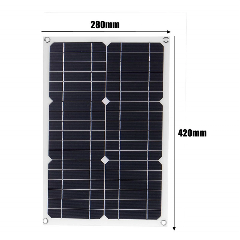 Camping Monocrystalline12V 20W 100W 200W 500W 1000W Power Flexible Solar Panel