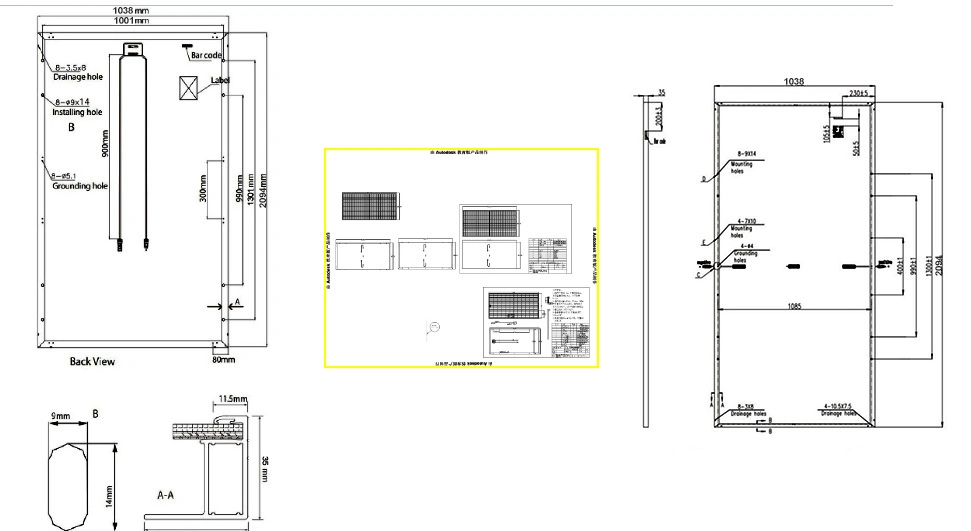 Tier 1 Solar Mono 400W 455W 550W 580W 600W Full Black Solar Panel N Type Topcon and PV Module with Mc4 Connectors for Inverter