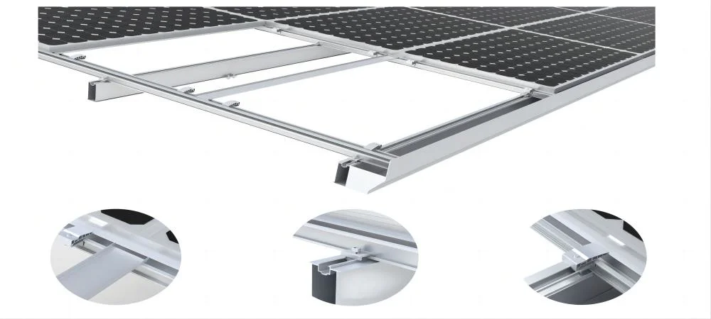 Aluminium Waterproof Home Solar Power Panel Mounting System Metal Bracket Structure Racking Carport