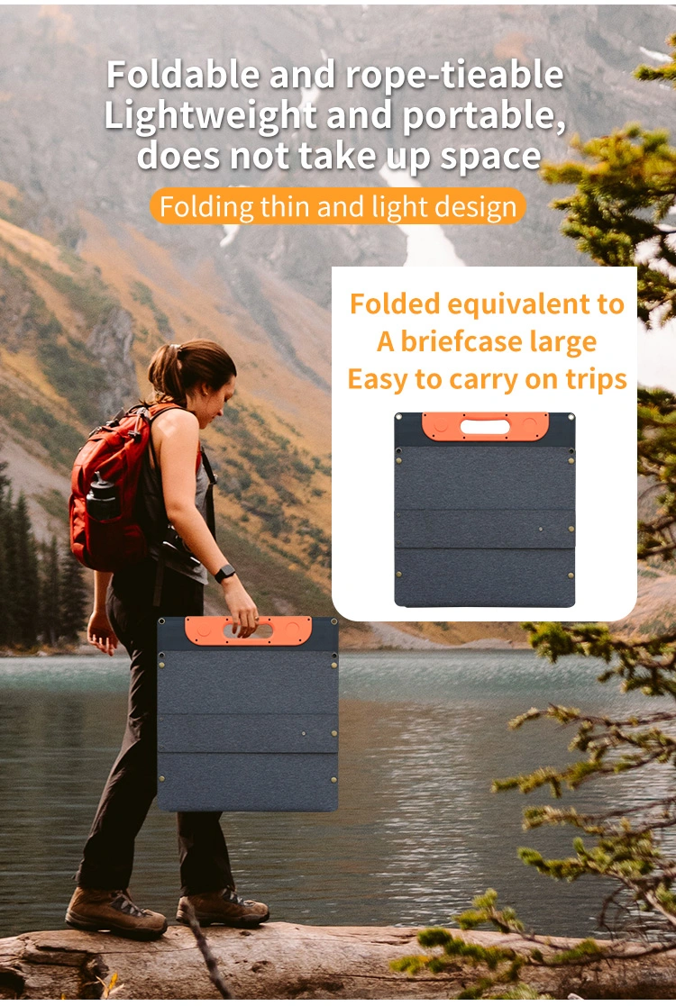 Holasola High Efficiency Folding Flexible Solar Panel 200W Portable Outdoors Charger for Camping Jump Starter Phones Tablet