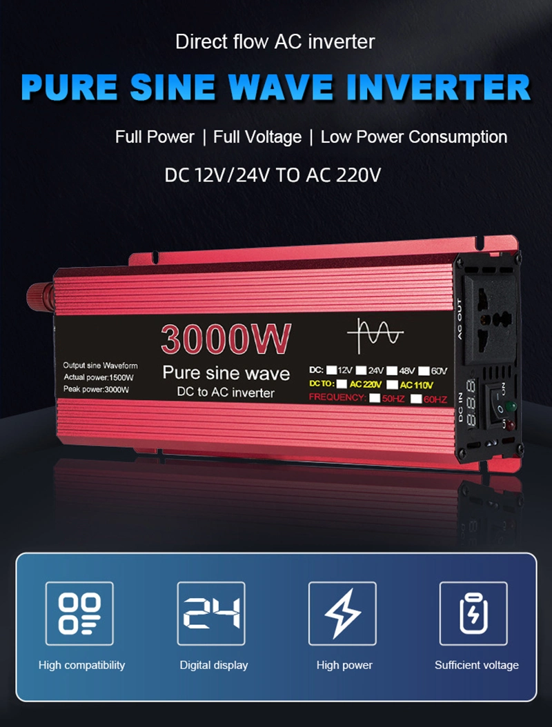 3000W/5000W/6000W Pure Sine Wave Power Inverter