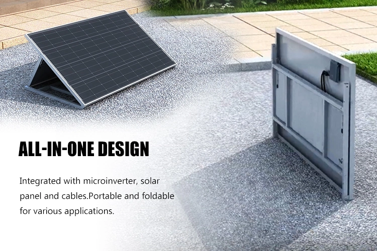 European Warehouse Home Mini Solar on Grid System Photovoltaic Panel Balkonkraftwerk 400W Plug and Play