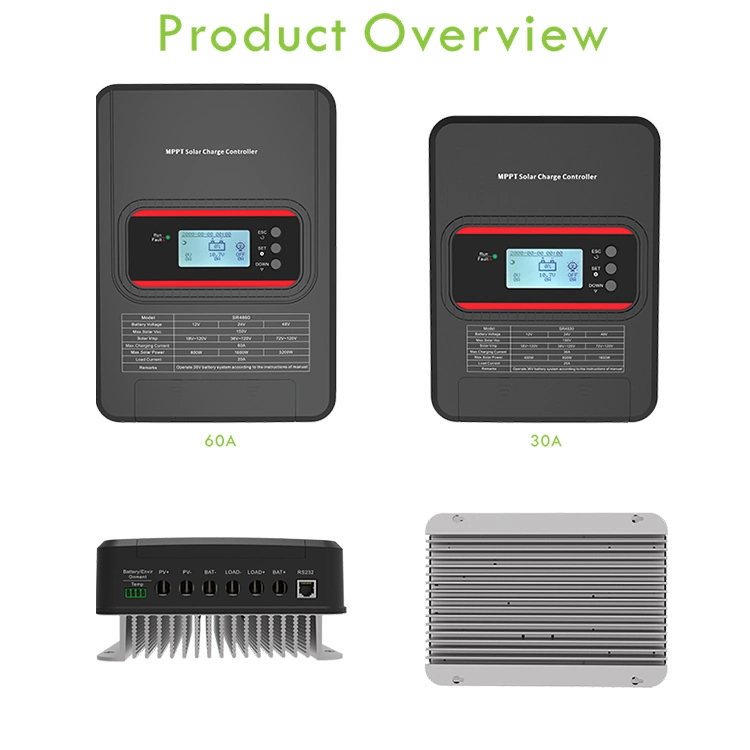 80A MPPT Solar Panel Battery Charger 12V 24V 36V 48V Solar Charger Controller MPPT 80A for Solar System