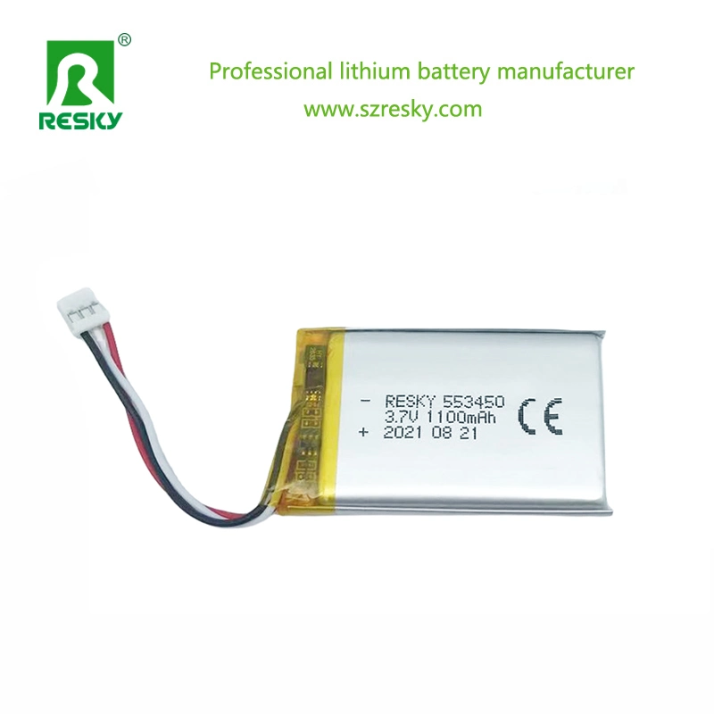 553450 603450 1100mAh 1200mAh 4.08wh Rechargeable Lipo Battery 3.7V Lithium Ion Battery for Emergency Phone