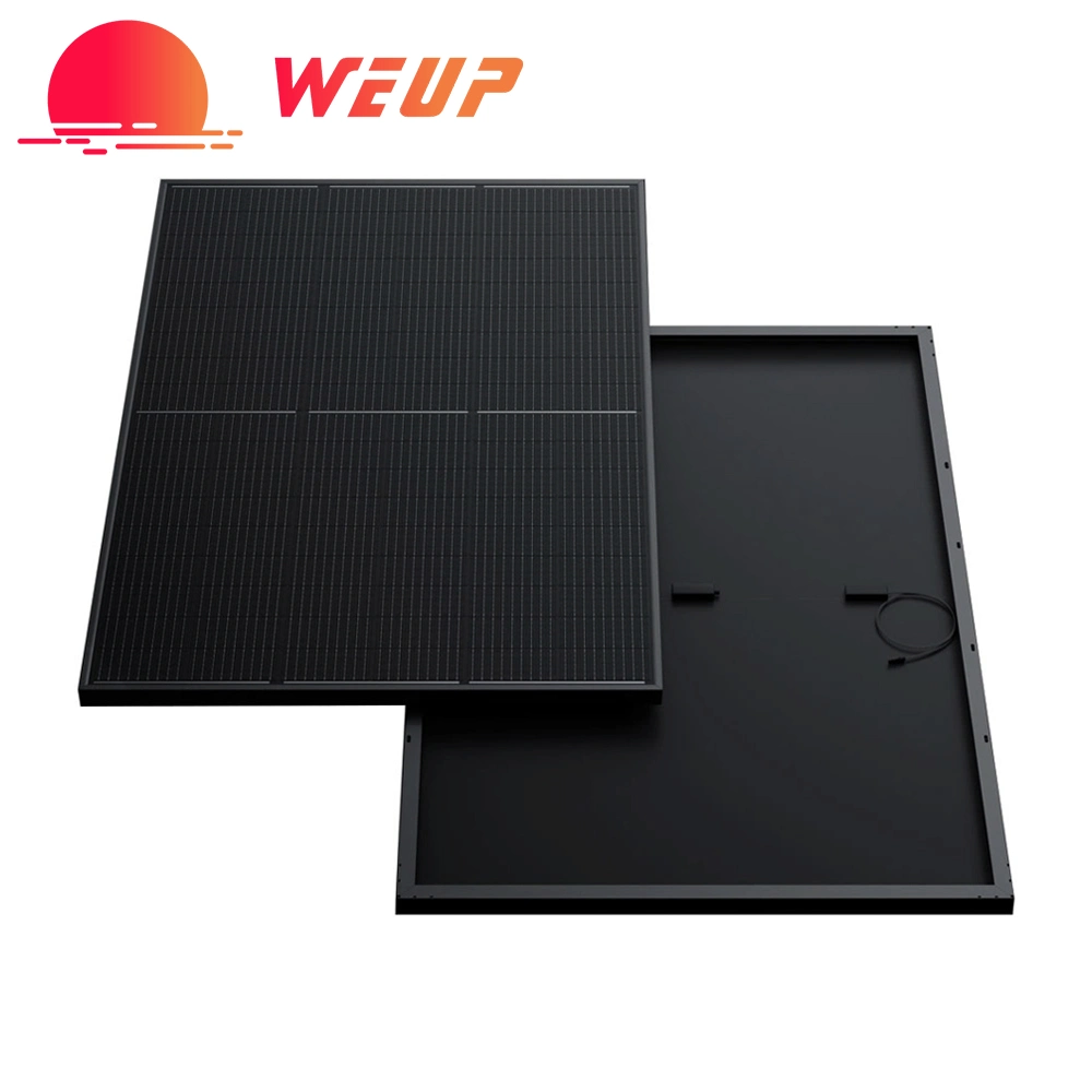 Weup Photovotaics Shingled 410W 420W 430W Mono Perc Full Black Solar Panel for Home PV Installation