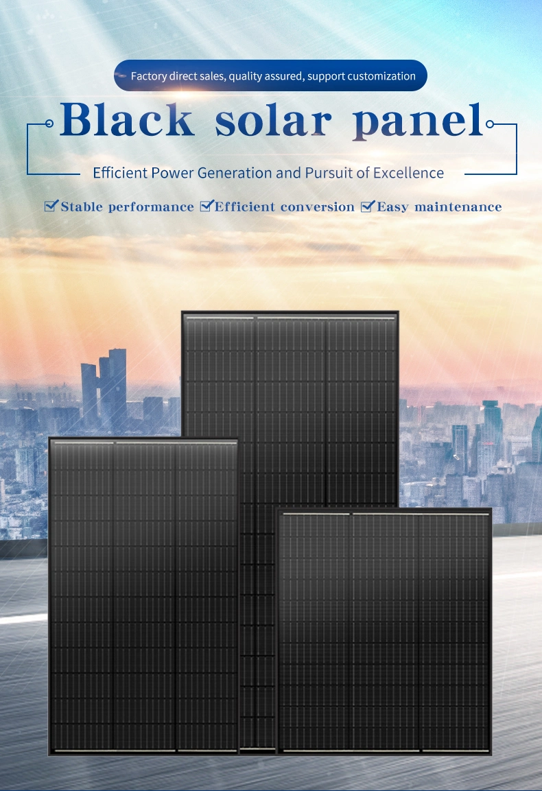 The Multifunctional Flexible Solar Panels Full Black Perc Solar Panel Full Black Full Black Solar Panel 500W