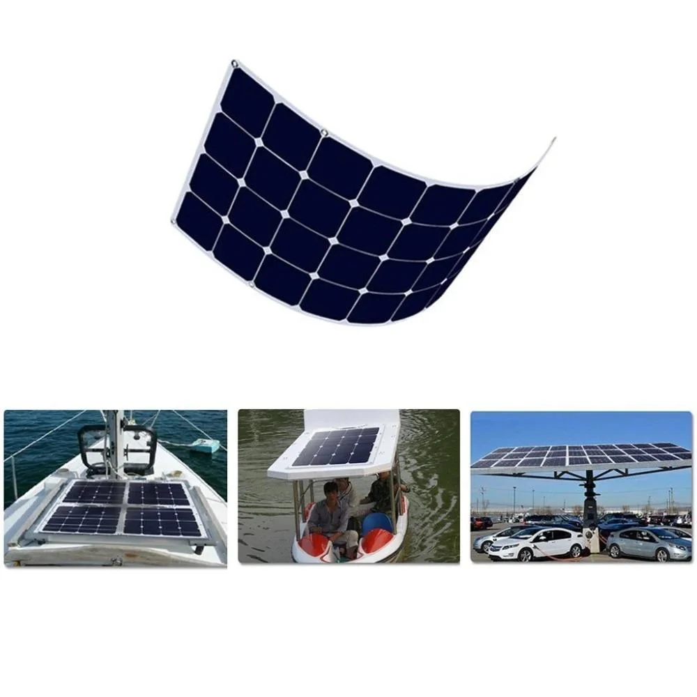 Flexible and Powerbank Hot Selling 300W Charger 200 Watt Solar Panel 30W Solar 100W 50W 400W 24V Flexible 60W 18V 20V 600V 19.2%