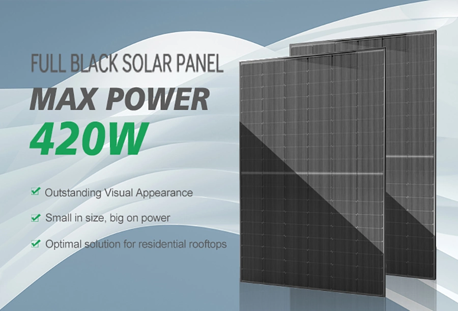 Solar Balcony System for Home 600W 800W Cost with 2 Pieces Full Black 420W Solar Panels