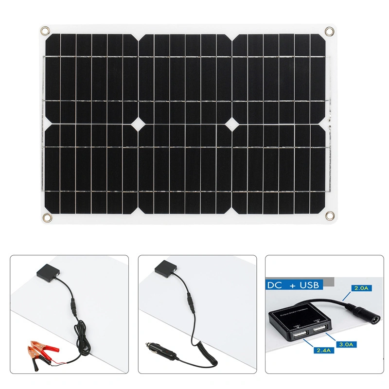 Manufacturer High-Quality 20W 100W 150W 200W 300W Flexible Lightweight Solar Panel