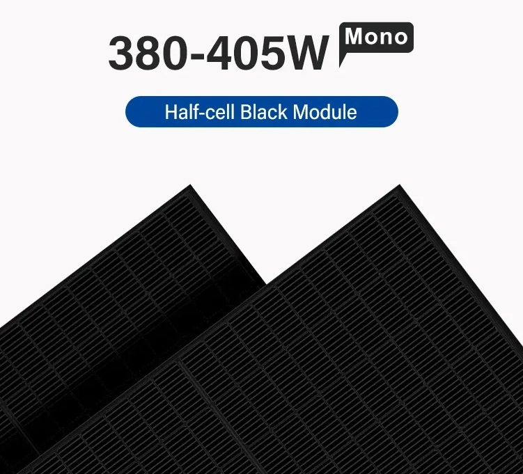 Overseas Warehouse Us EU Free Shipping Balcony Solar Panels 400W 410W All Black Mono Half Cell Solar Energy for Home Use