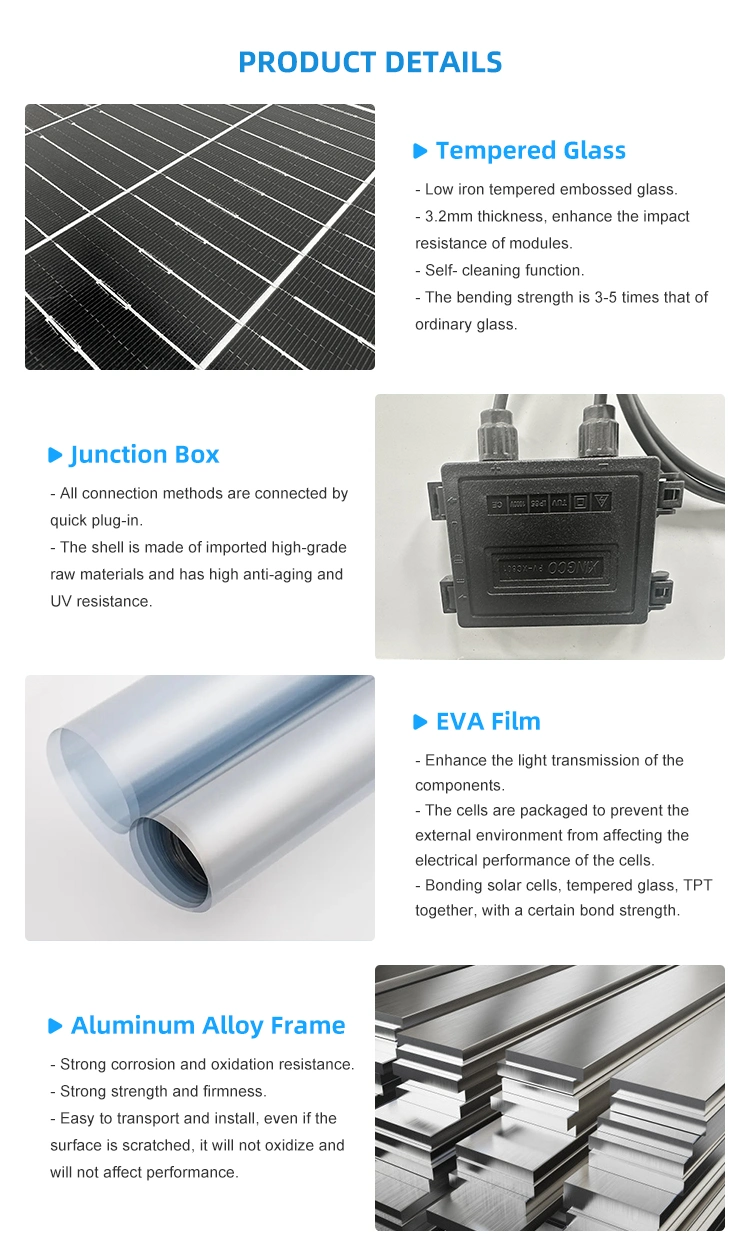 Hot Sale 450W 500W 550W Solar Panel for Home Water Heater