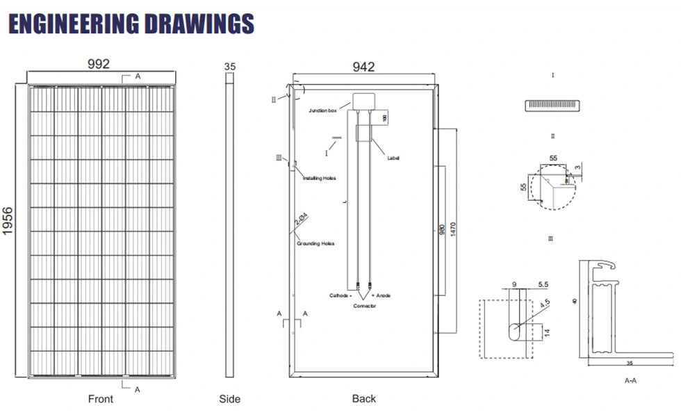 410W Mono Solar Panel PV Energy System PV Solar System Installation