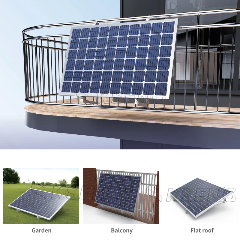 EU Warehouse Mounting System for Solar Panels Adjustable Angle Solar Bracket Solar Panel Mounting Brackets Balcony