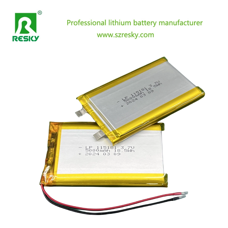 553450 603450 1100mAh 1200mAh 4.08wh Rechargeable Lipo Battery 3.7V Lithium Ion Battery for Emergency Phone