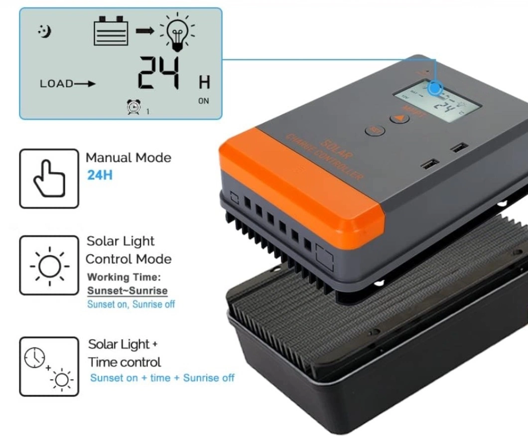 12V 24V Auto 20AMP Solar Panel Battery Charger Controller MPPT Solar Charge Controller