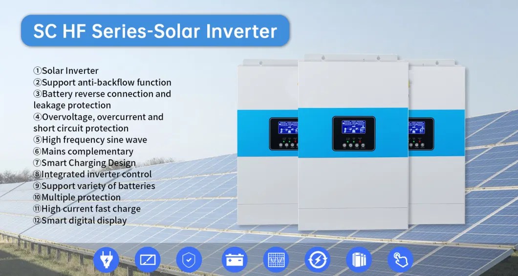 New Inverter Pure Sine Wave 5500va/5500W 100A Inverters &amp; Converters with Parallel Function off Grid Energy Storage Inverter