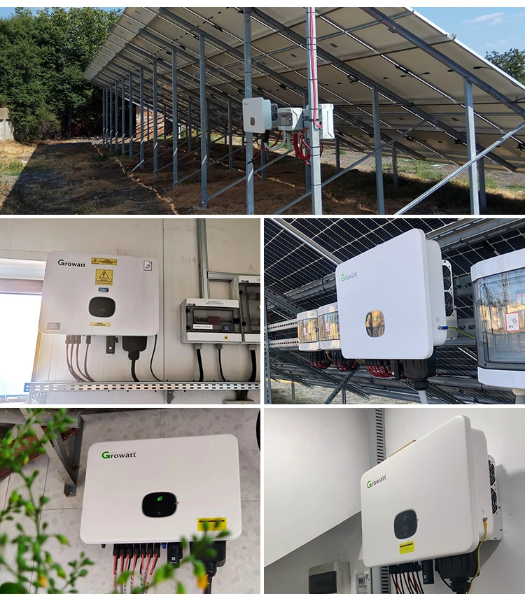 Growatt/Sunshine/Deye/Huawei on Grid Tie 30kw 40kw 50kw 3 Phase Solar Panel Inverter Converters