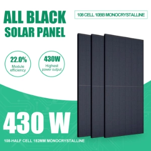 Easy Installation 5kw All Black PV Panel off-Grid Solar System for Home