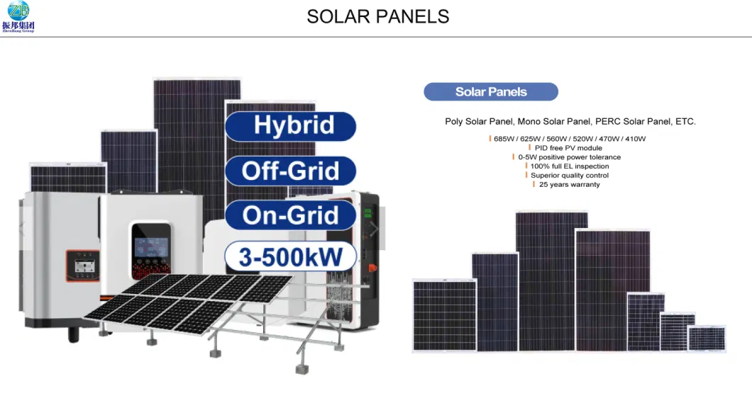 Bifacial Install Solar Panel 400W 330W 500W for Solar Farming