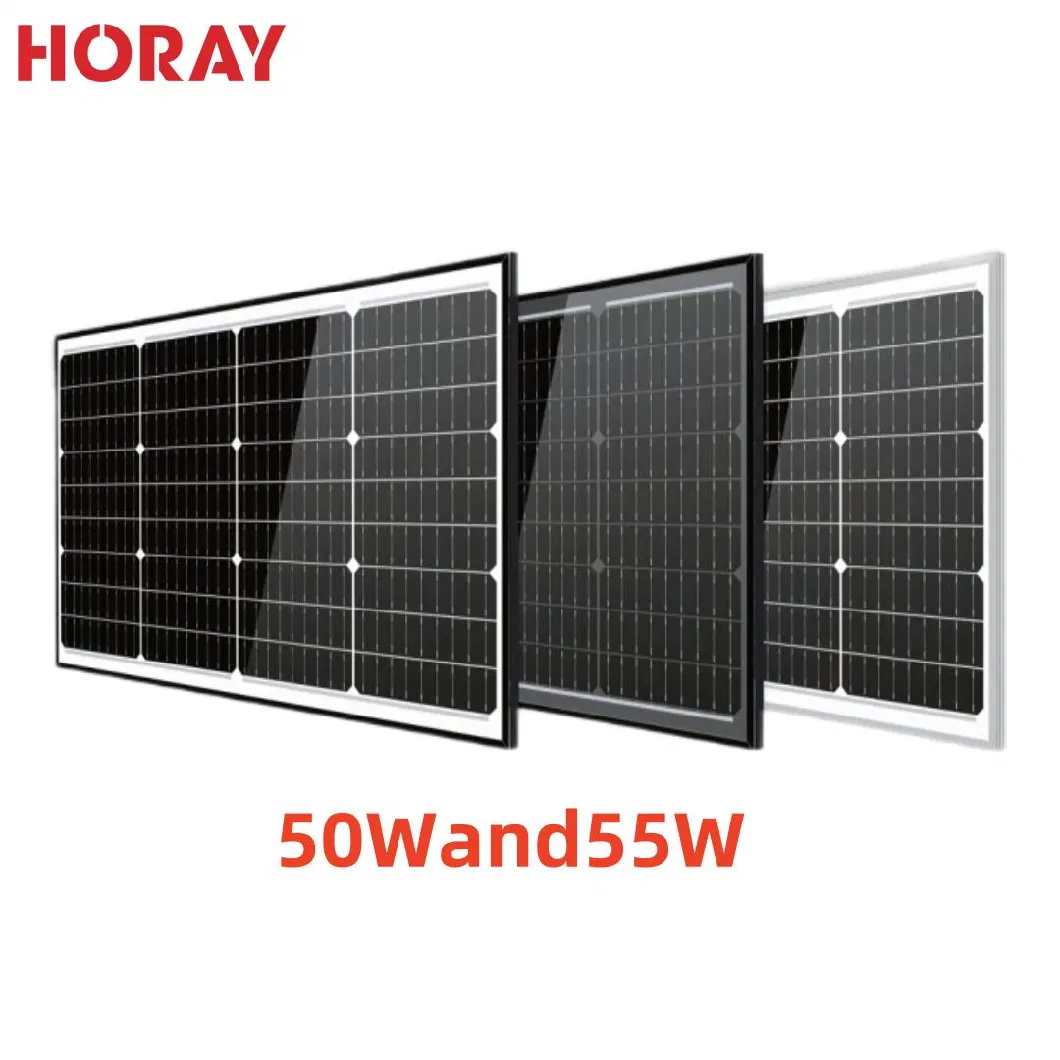 Single Crystal Portable Solar Panel with High Efficiency 55W