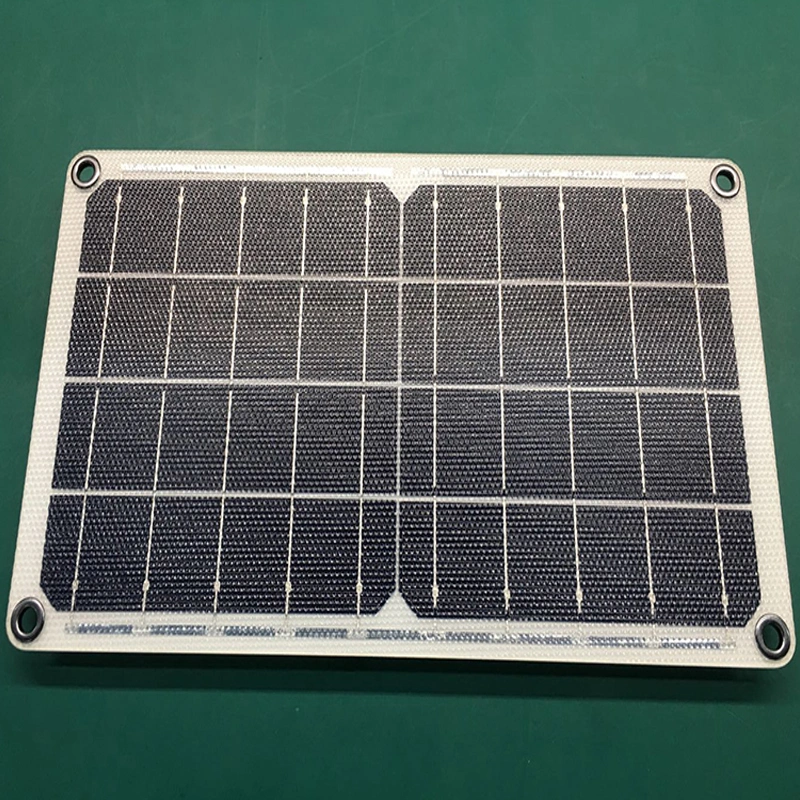 10W Solar Charger with Glass Fiber Inside Flexible Solar Panel