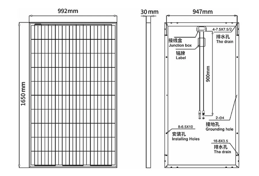 Plywood Package Flexible 300W Sunway 1640*992*35mm EU Stock Solar Panel