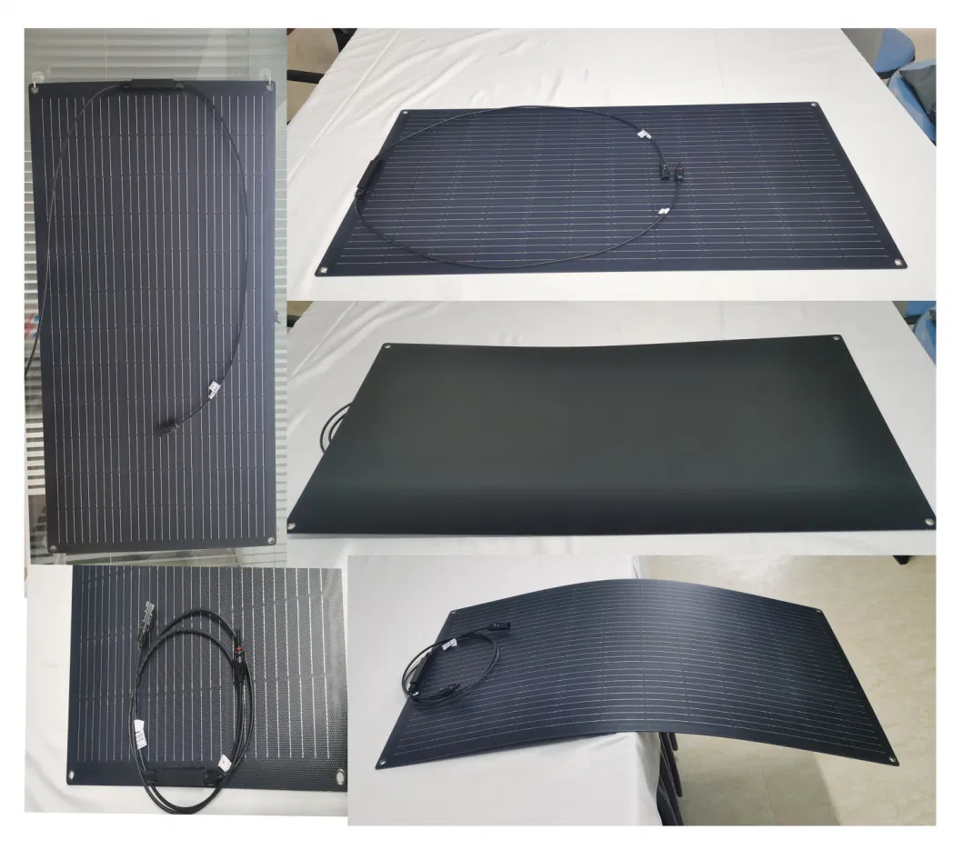 24V/12V Mono Foldable Solar Panel 200W Flexible Solar Panels for Home RV Boat Van Car