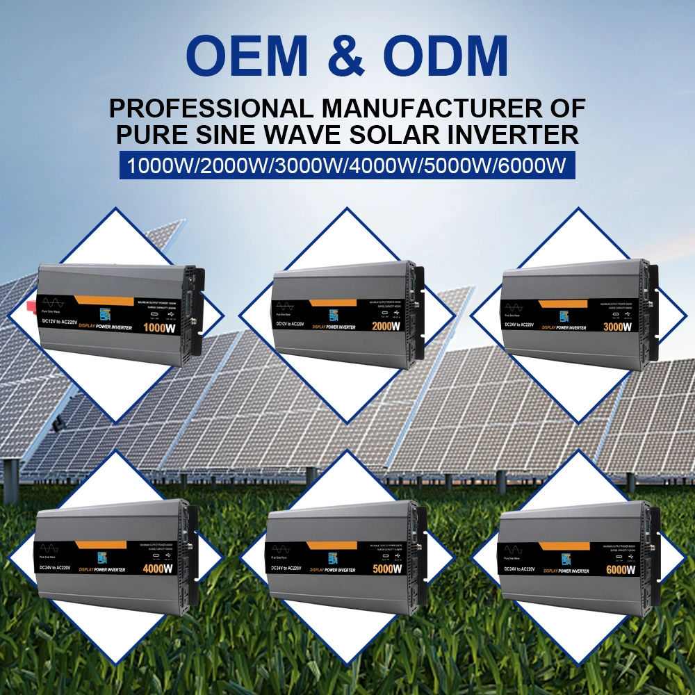 Pure Sine Wave 48V Power Converter 6000W DC to AC Solar Invereter