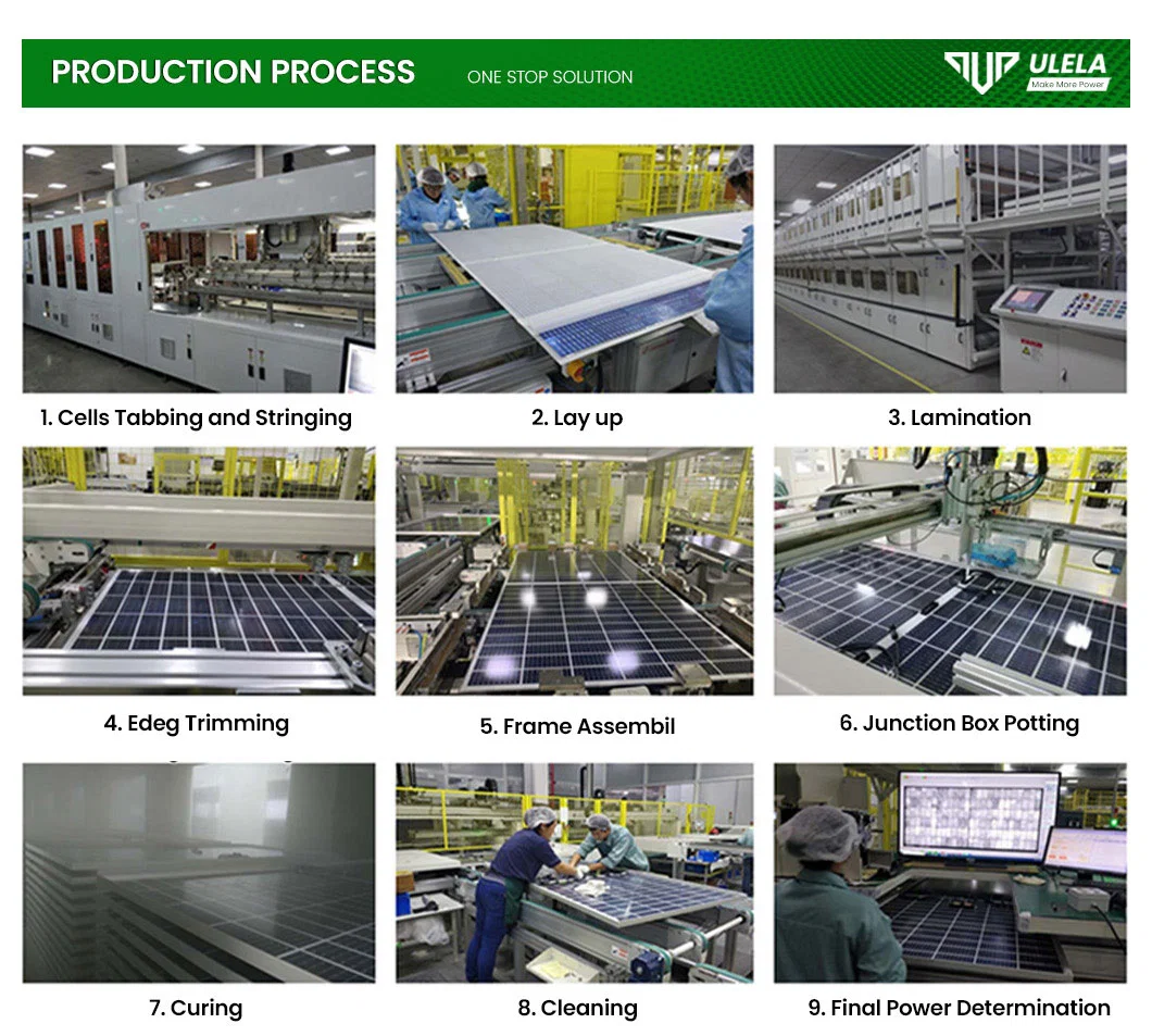 Ulela 200W Solar Panel Factory OEM Customized Solar-Panel-Mono-Flexible China 210mm Perovskite Poly Solar Panel