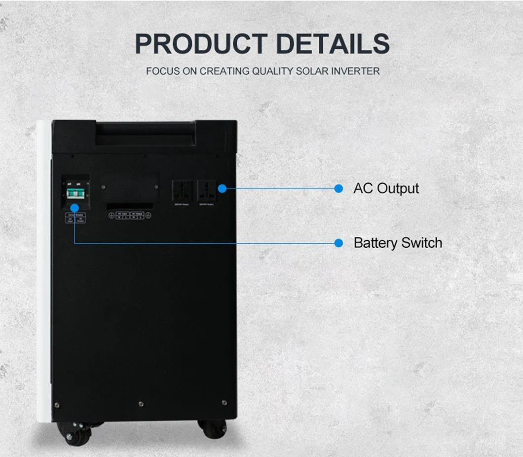 Complete Set All in One Hybrid Solar Power Inverter 5kw on off Grid Solar Panel System Photovoltaic Wall Mounted 3500W Solar Energy Home System