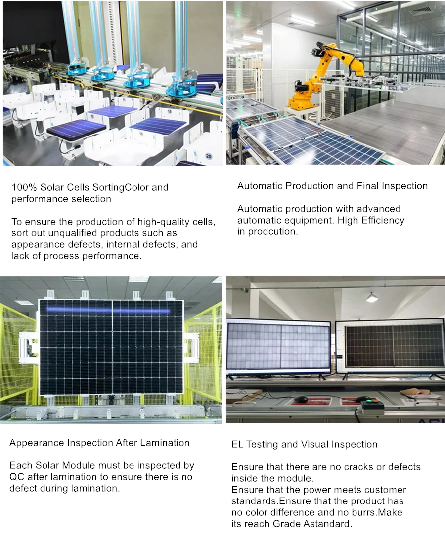 1000W Price Energy Monocrystalline Module Home on Grid 200kw Solar Panel System