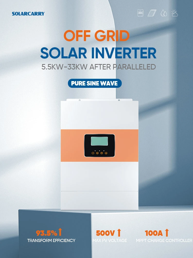 New Inverter Pure Sine Wave 5500va/5500W 100A Inverters &amp; Converters with Parallel Function off Grid Energy Storage Inverter