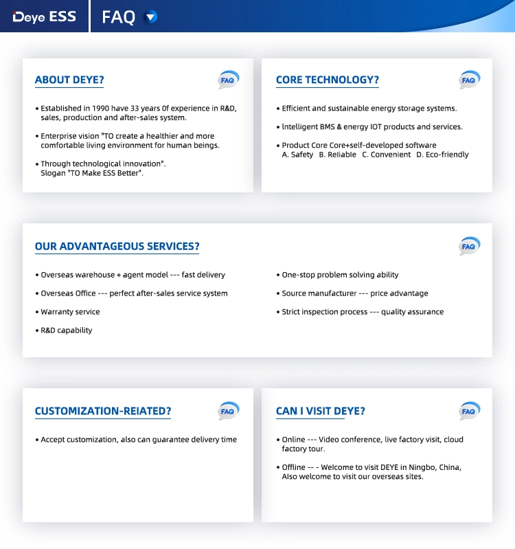 Deye Ess Ai-W5.1 Energy Storage Battery Lithium Ion Battery for Solar Storage