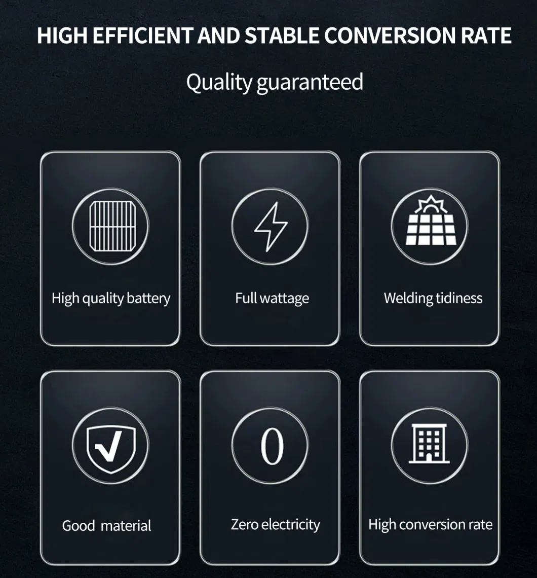 160W Photovoltaic PV Module Monocrystalline Small Home on off Grid Renewable Storage Energy System Solar Panels Sun