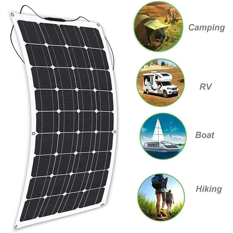 Factory Price Flexible Panel Solar Adhesive Thin Film Flexible Solar Panel 100W 150W 200W 250W 300W Photovoltaic Panel 400W