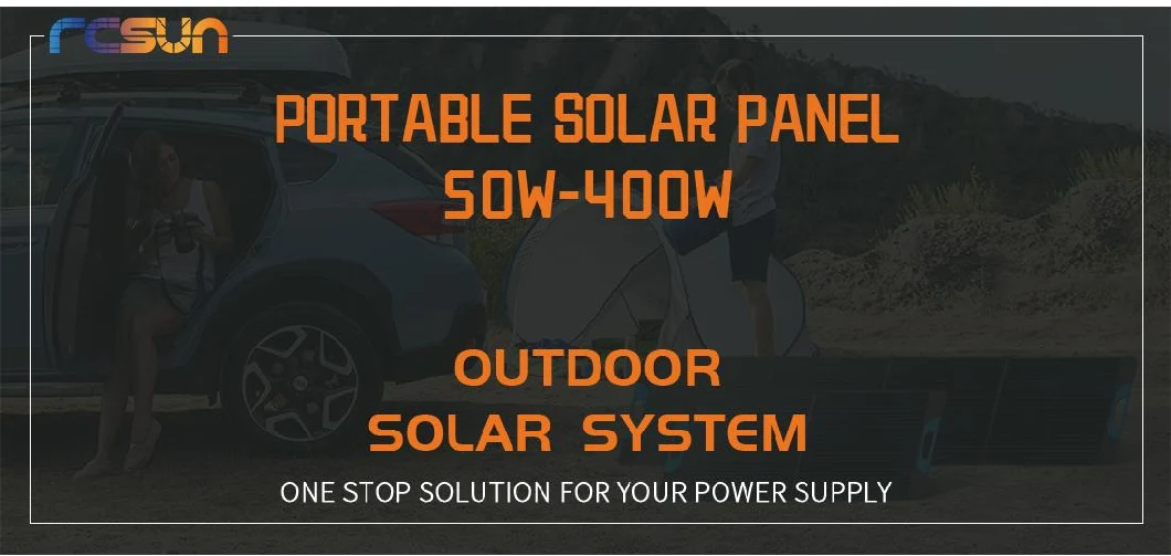 40W Portable Outdoor Camping Photovoltaic Panels Folding Solar Panel Monocrystalline 18V Charger