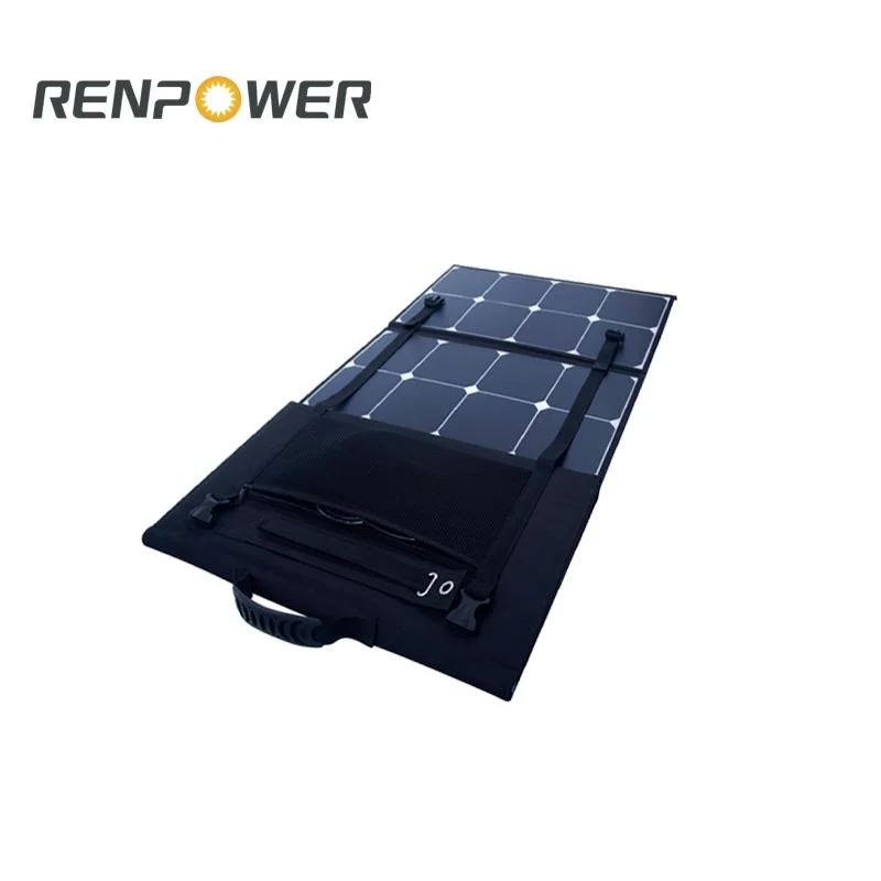 100W Foldable and Portable Solar Panel Without Bracket for Camping