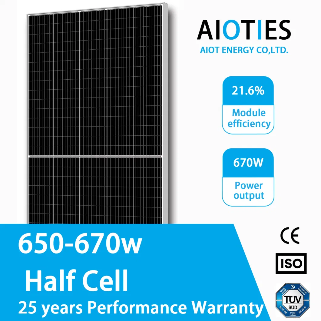 Ja/Mysolar/Aioties Solar Cost Mbb Half-Cell Module Jam54s30-415/Mr 415W 415 Watt Solar Panel