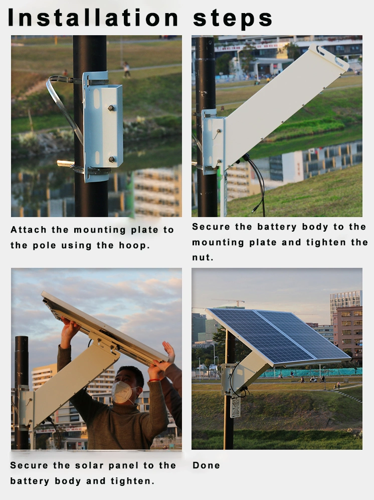 120W Solar Panel Foldable Easy Installation with LiFePO4 Battery Outdoor Power Supply Solar Energy System Panel