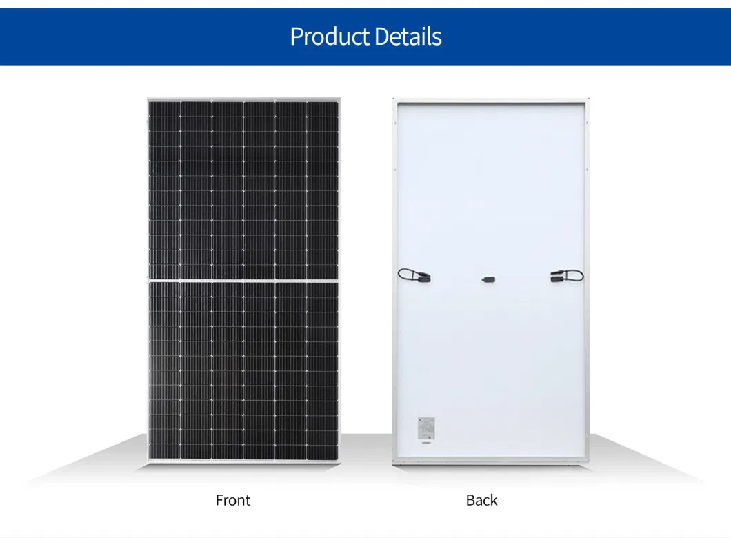 Half Cell 132 Monocrystalline 500W 530W Solar Panel for Installation Home Roof