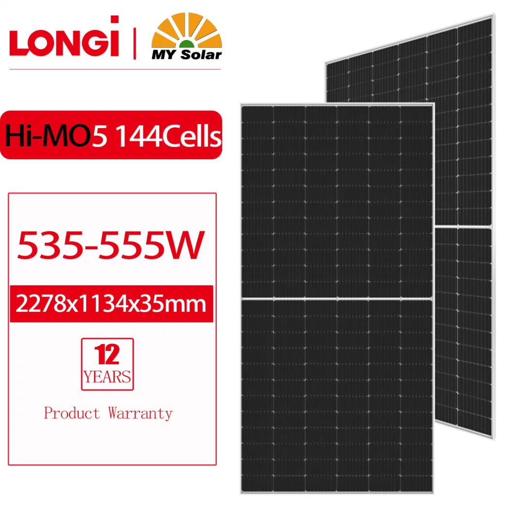 Longi Hi-Mo X6 Explorer Lr5-72hth-585m 580W 575W 570W 565W Watt Mono Hpbc Solar Panel Price Sun Cells PV Photovoltaic Modules Jinko/Ja/Mysolar/Trina Wholesale