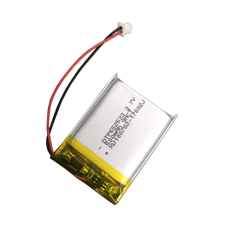 3.7V 500mAh Custom Lithium Polymer Battery 1.85wh Lipo Battery Lithium Ion Battery for Quadcopter