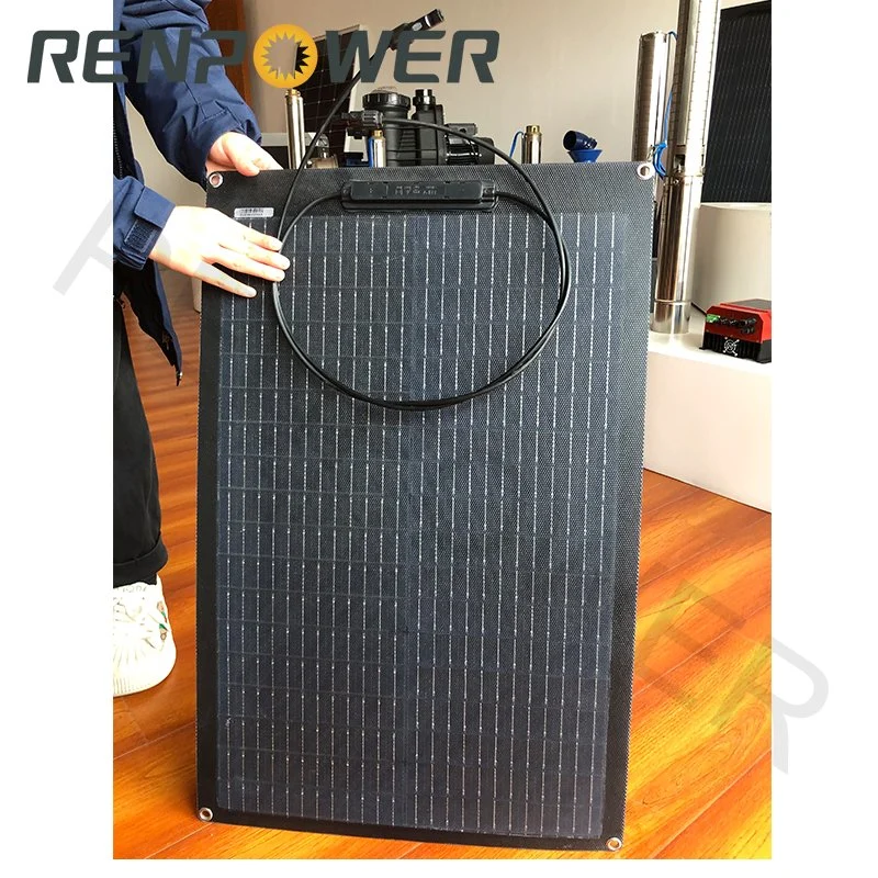 100W Mono Semi-Flexible Solar Panel Pet/ETFE Durable for RV Rooftop