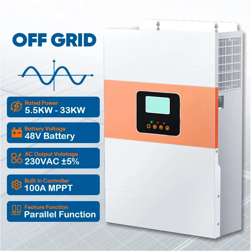 New Inverter Pure Sine Wave 5500va/5500W 100A Inverters &amp; Converters with Parallel Function off Grid Energy Storage Inverter