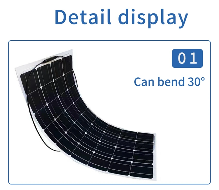 Portable Monocrystalline Silicon Flexible Solar Panel RV Camping